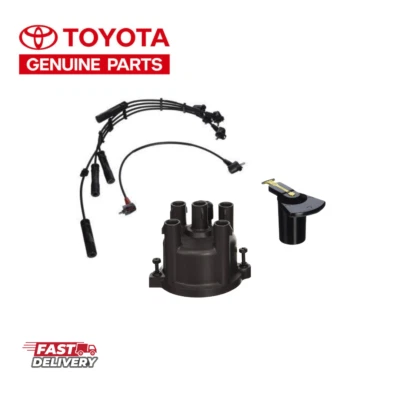 89-95 Toyota Pickup 4Runner Truck 22RE Cap Rotor Wires Genuine OEM - Image 1 of 2