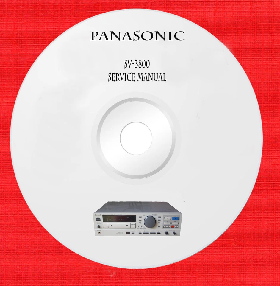 Panasonic SV-3800 Service manual on 1 cd in pdf format  - Image 1 of 1