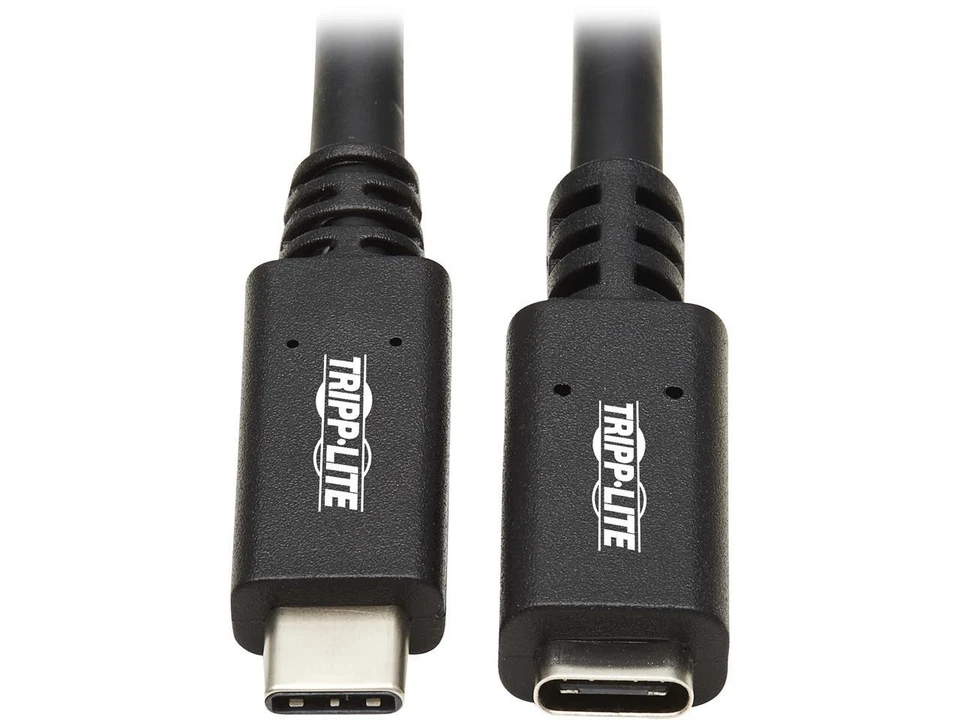 USB C Extension Cable USB 3.2 Gen 1 60W PD Charging TB3 M/F 3ft - Image 1 of 4