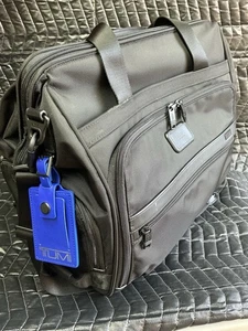 Tumi Black 2-Way Framed Soft Duffel Bag with Shoulder Strap - Picture 1 of 9