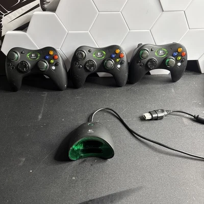 3 LogiTech Wireless Controller for Microsoft Xbox with One Dongle Works - Image 1 of 4