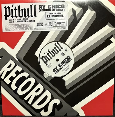 PITBULL  “Ay Chico” (Lengua Afuera)  12" vinyl W/Rado, Street, Instr. Acapella Foto 1 de 4