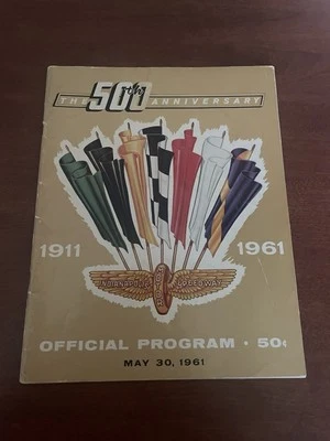 Outstanding Indy 500 Program Lot Of 4 AJ Foyt Winning Years-1961, 64, 67, 77 - Image 1 of 4