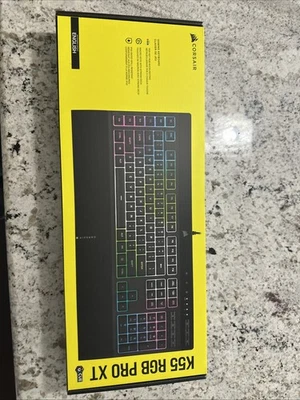 Corsair K55 RGB PRO Wired Gaming Keyboard - Black (CH-9226765-NA) - Image 1 of 4