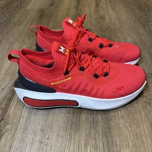 Under Armour HOVR Phantom 4 Maryland Terrapins PE Shoes Mens 11 Red Black Yellow - Picture 1 of 7