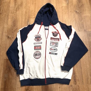 Vintage Southpole Jacke Hoodie Herren Large Full Zip Racing bestickt Y2K RAR - Bild 1 von 9
