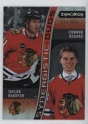2023 Synergy Synergistic Duos Star-Rookie /999 Taylor Raddysh Connor Bedard RC - Image 1 of 2