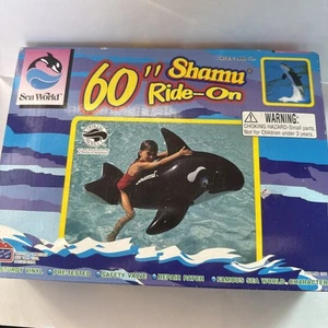 Sea World Vintage 90s 60’’ Shamu Pool Float NEW - Picture 1 of 6