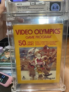 1977 ATARI 2600: Video Olympics CIB Wata 6.5 USA Yellow Box Cart 7.5 Box 6.0 - Picture 1 of 3