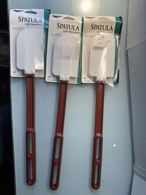 3 Pack - Vollrath High Temperature Spatula/Spoon White, 16.25" Length, Silicone - Image 1 of 4