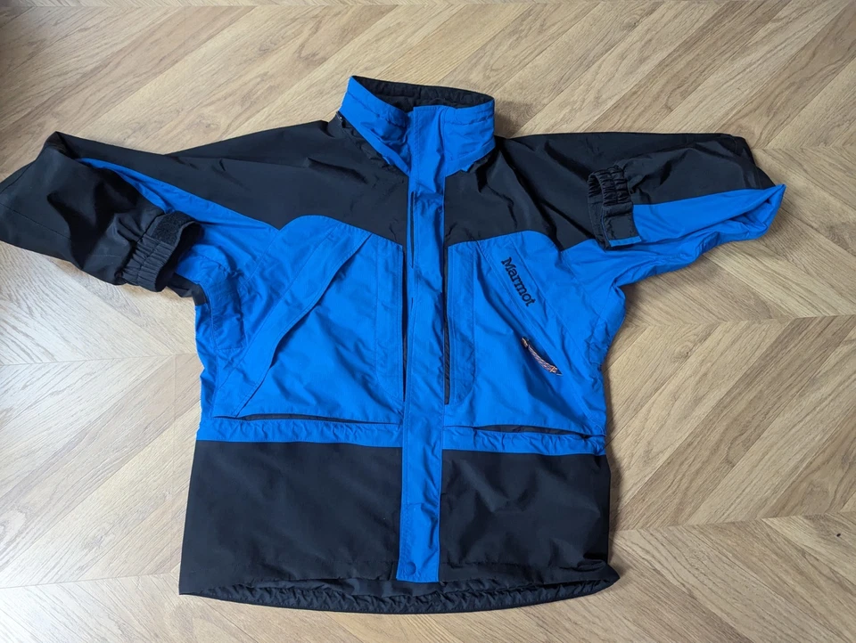 Marmot Goretex Winter Mens Jacket Coat Size Medium Blue VG con - Image 1 of 1