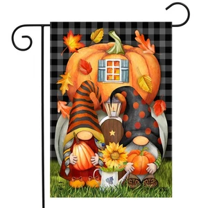Briarwood Lane Fall Gnome Home Humor Garden Flag - Picture 1 of 4