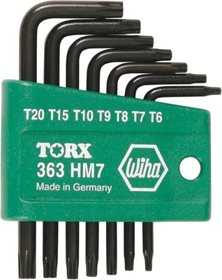 Wiha 36392 HM7 Torx L‑key set, Short Arm, 7 Piece - Image 1 of 2