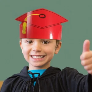 12pcs Paper Graduation Crowns Caps Graduation Paper Hats for Kid Children - Picture 1 of 12