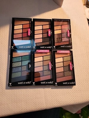 Lot Of 6 WET N WILD COLORICON EYESHADOW 10 PAN PALETTE Boo Crew Comfort & More - Image 1 of 4