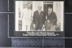 Pressefoto Film Hollywood D. Fairbanks Charlie Chaplin Kahn  15 x 10 ca. 1930 - Bild 1 von 2