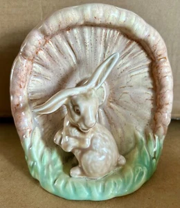 SylvaC 1510 lop eared Rabbit with mushroom vase, 5ins, vintage, good condition - Picture 1 of 6