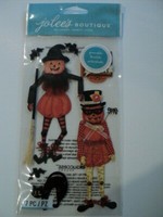 EK éxito Jolees Boutique Pegatinas 3-D Halloween Gato Negro general gatos se repite