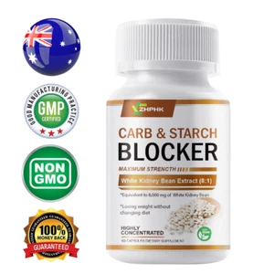 Carb & Starch Blocker Appetite Suppressant Weight Loss Support White Kidney Bean - Picture 1 of 11