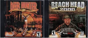 Beach Head 2000 & Deer Hunter 2003 Legendary Hunting Pc New XP 2 Shooting Games - Picture 1 of 2