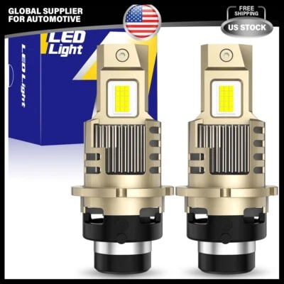 2X D2S D2R LED Headlight Bulb Replace HID Xenon Super White 6500K Conversion Kit - Image 1 of 4