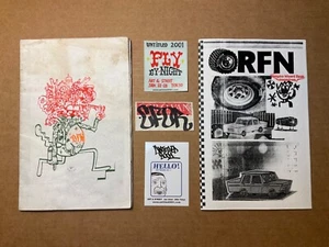 Barry Mcgee , ORFN , Margaret Kilgallen ,Rare Zine+Sticker Bundle , Graffiti - Picture 1 of 9