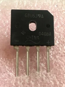 Rettificatore ponte singolo 600 V 6 A 4 pin GBU6J 1 pz £3,25 H919 - Foto 1 di 1