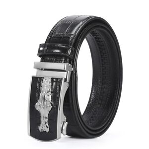 Belts For Men Size 48 Ratchet Belt Strap Leather Microfiber Adjustable Buckle