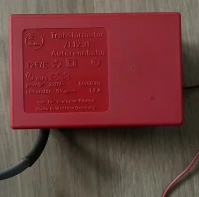 BÜHLER 17.12.31 Trafo Vintage Transformator  Autorennbahn - Bild 1 von 3