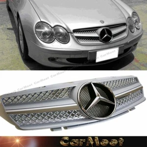 For BZ 02-06 R230 SL-Convertible SL Tune Style Front Frame Grille Silver Color - Bild 1 von 3