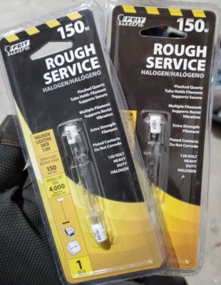 *2PACK* 150w/130v Heavy Duty T3 Lamp Bulbs - FEIT Electric - Rough Service - Image 1 of 2