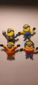 Lot of 4 McDonald's Happy Meal Toys Despicable Me Minions Figures Toys 2.5 in - Picture 1 of 2