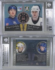 1998-99 Pacific Omega Face to Face Wayne Gretzky Paul Kariya #2 BGS 8.5 HOF