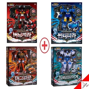 Miniforce FROZEN TIGER+MAGMAKYLO+BURNING KERA+THUNDER TYRA Set Transformer Robot - Picture 1 of 24
