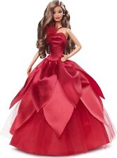 Barbie Signature 2022 Holiday Doll with Brunette Hair, Collectible Series