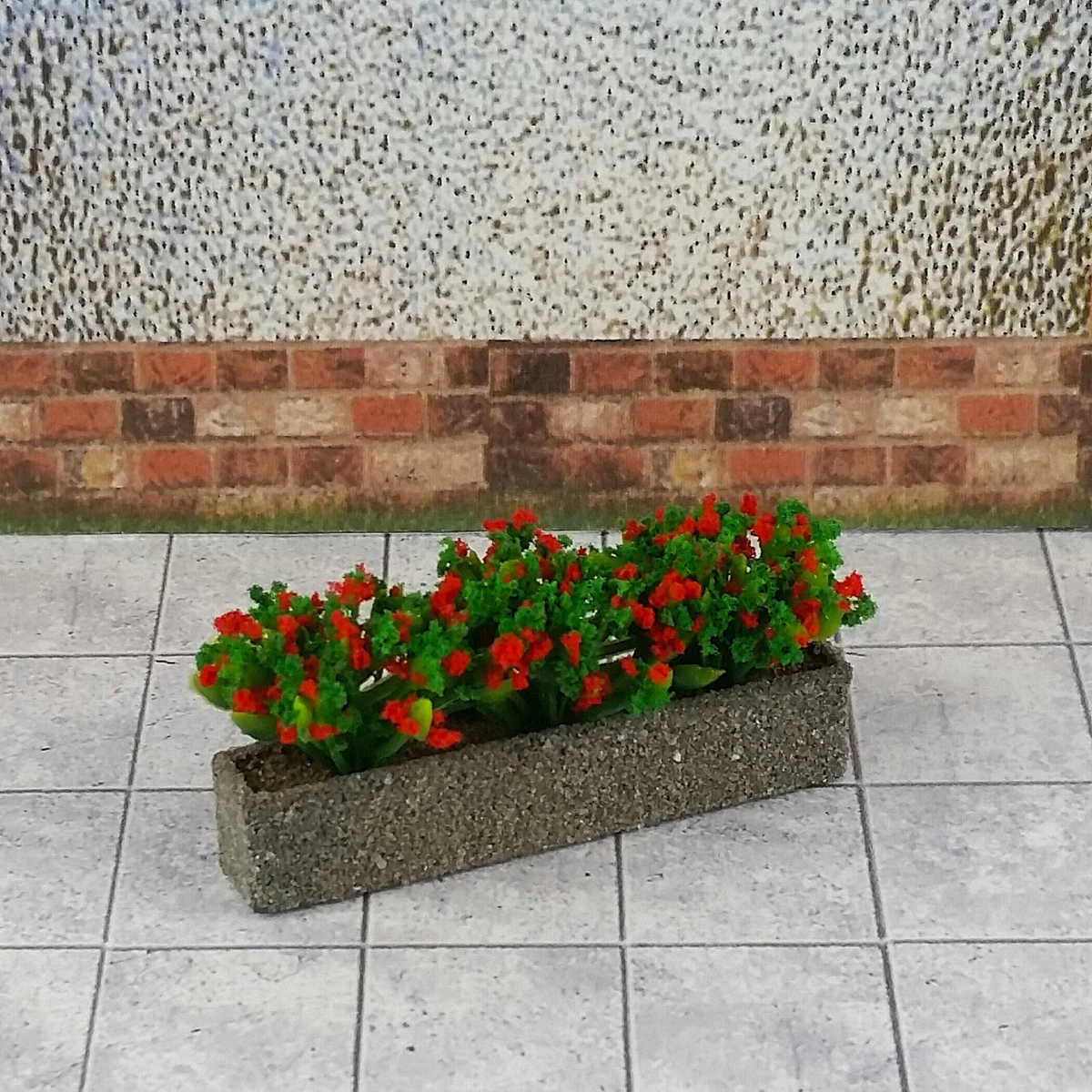 Melody Jane Puppenhaus-Zubehör – Weiße Blumen-Jardiniere Im Maßstab 1:12, Porzellan, Höhe Ca. 7,7 Cm