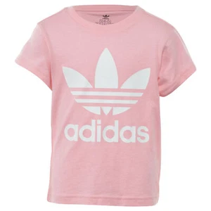 Adidas Trefoil Tee Little Kids Style : Dv2861-LTPINK/WHITE - Picture 1 of 2
