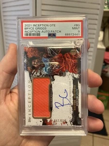 TOPPS INCEPTION OVERTIME OTE AUTO RELIC CARD OF BRYCE GRIGGS RC /199 PSA 9 - Picture 1 of 6