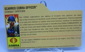 25th Anniversary Cobra Officer File Card MODERN Gi Joe Vintage LP - Picture 1 of 1
