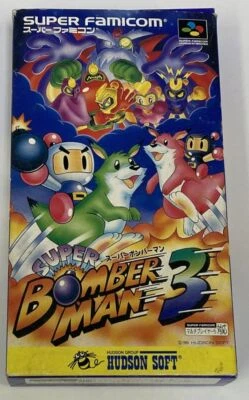 Nintendo Super Famicom SFC Super Bomberman 3 Japan Version w/ Box 7935 SP - Image 1 of 4