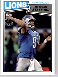 2015 Topps Retro 60th Anniversary Shield Matthew Stafford Insert NFL Matt Lions - Picture 1 of 2