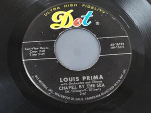 LOUIS PRIMA w/Chorus ~ 45 SINGLE ~ CHAPEL BY THE SEA /Enchantment - HEAR! - Picture 1 of 4