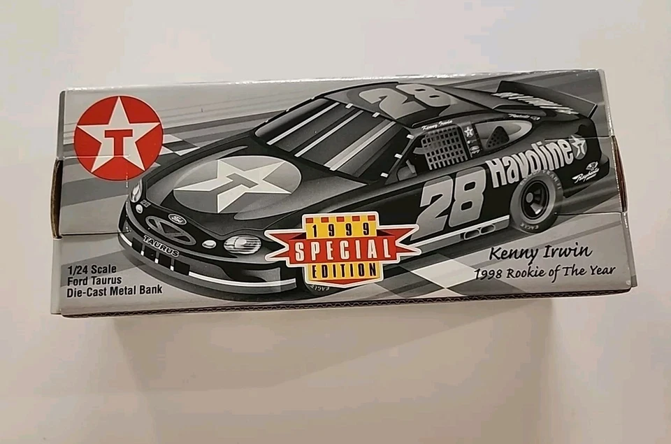 Kenny Irvin #28 1999 ERTL TEXACO BANCO DE ACEITE NASCAR Diecast Ford Taurus ENVÍO GRATUITO Foto 1 de 4