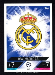 TEAM BADGE #118 REAL MADRID 2022/23 CROMO UEFA MATCH ATTAX 22/23 TOPPS - Picture 1 of 2