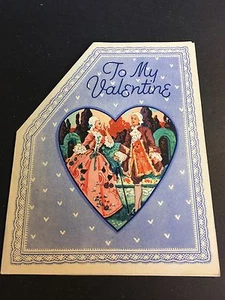 Tarjeta de felicitación vintage a mi San Valentín sin usar Raphael Tuck & Son - Imagen 1 de 4