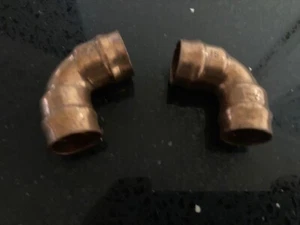 15mm Yorkshire Solder Ring Copper 90 Degree Elbow YPS12 75971 Pack of 2 - Picture 1 of 2