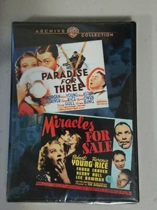 Robert Young 2 DVD SET Paradise for Three, Miracles For Sale - Imagen 1 de 2