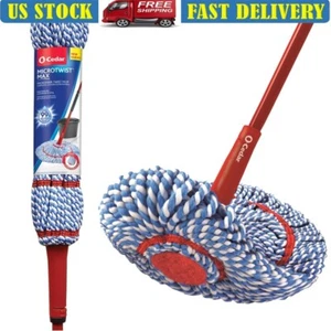 Microfiber Mop Reusable Washable Removes 99% Bacteria Fast Controlled Wringer - Picture 1 of 17