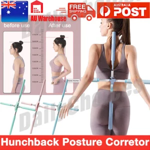 Adjustable Yoga Body Stick Open Shoulder Standing Posture Corrector Open Back AU - Picture 1 of 15