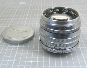 Canon Lens 50mm f/1.8 LTM Screw Mount Rangefinder Lens Japan Read!